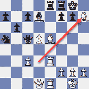(Polgar - Karpov, 2003) White wins with 25.Bxh7!