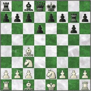 Game position after 9...Rxg7