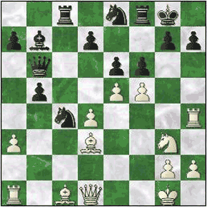 Game position after 18.e5