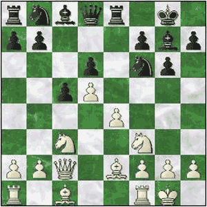 Game position after 10.Qc2