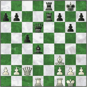 Game position after 21...Bd4
