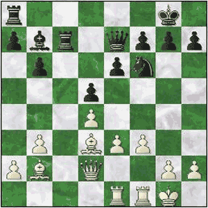 Game position after 17...Rc7