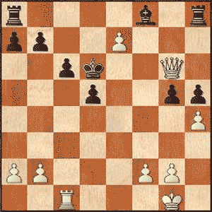 Game position after 23.e7+!