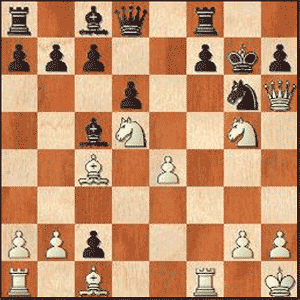 Game position after 15.Qxh6+!!