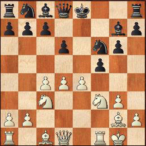 Game position after 9.e4
