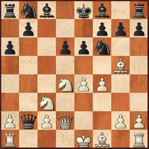 Game position after 8...Qxb2