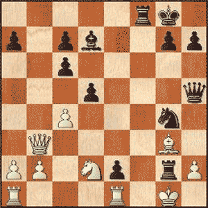 Game position after 20...Rxg2+!