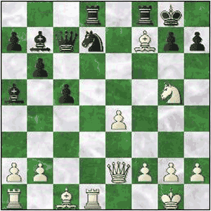 Game position after 16.Bxf7+!