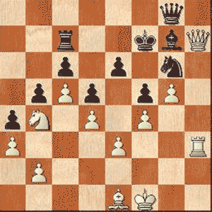 Game position after 55...Qg8