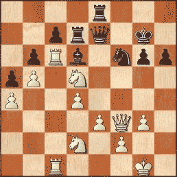 Game position after 33.Nxd5!