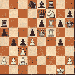 Game position after 26.Nf7+!