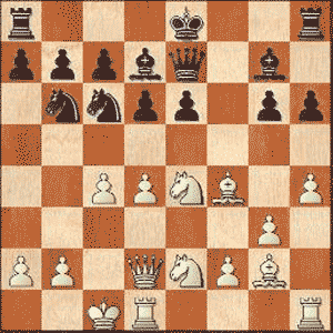 Game position after 13...Nb6?