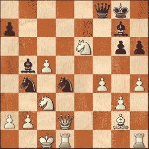 Game position after 24.Nxe6!