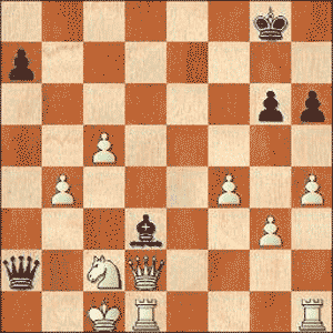 Game position after 29.cxb4!