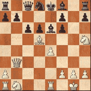 Game position after 13.Re1!