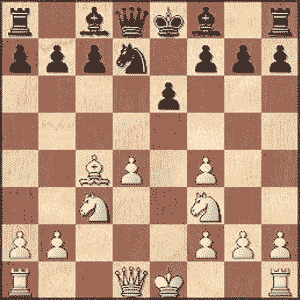 Game position after 8.exf4