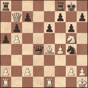 Game position after 21...Ng4