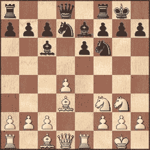 Game position after 9...0-0