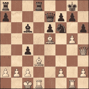 Game position after 21.g5!