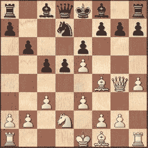 Game position after 10...Bf8