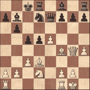 Game position after 14...0-0-0