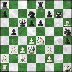 Game position after 26.Bxh6+!