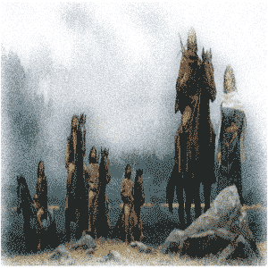 A Chieftain, his Queen and nobles