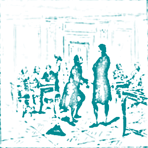 Legall De Kermeur and the philosopher Diderot at the Café de la Régence