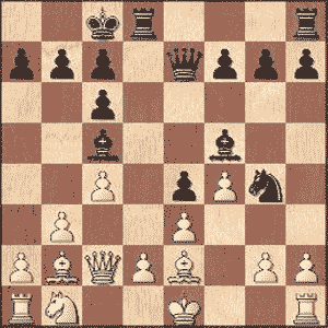 Game position after 10...Ng4!