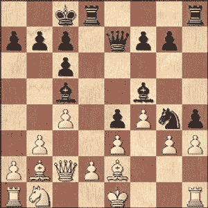 Game position after 12...h4!