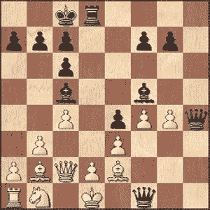 Game position after 17...gxf1Q+